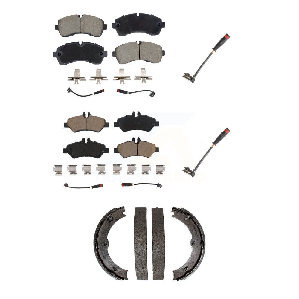 Kit de capteur d'usure supplémentaire de plaquettes de frein en céramique avant et arrière (5 pièces) pour Dodge Sprinter 350