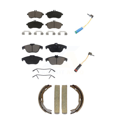 Kit de plaquettes de frein en céramique et de capteurs d'usure avant et arrière (5 pièces) pour Mercedes-Benz C250 1.8
