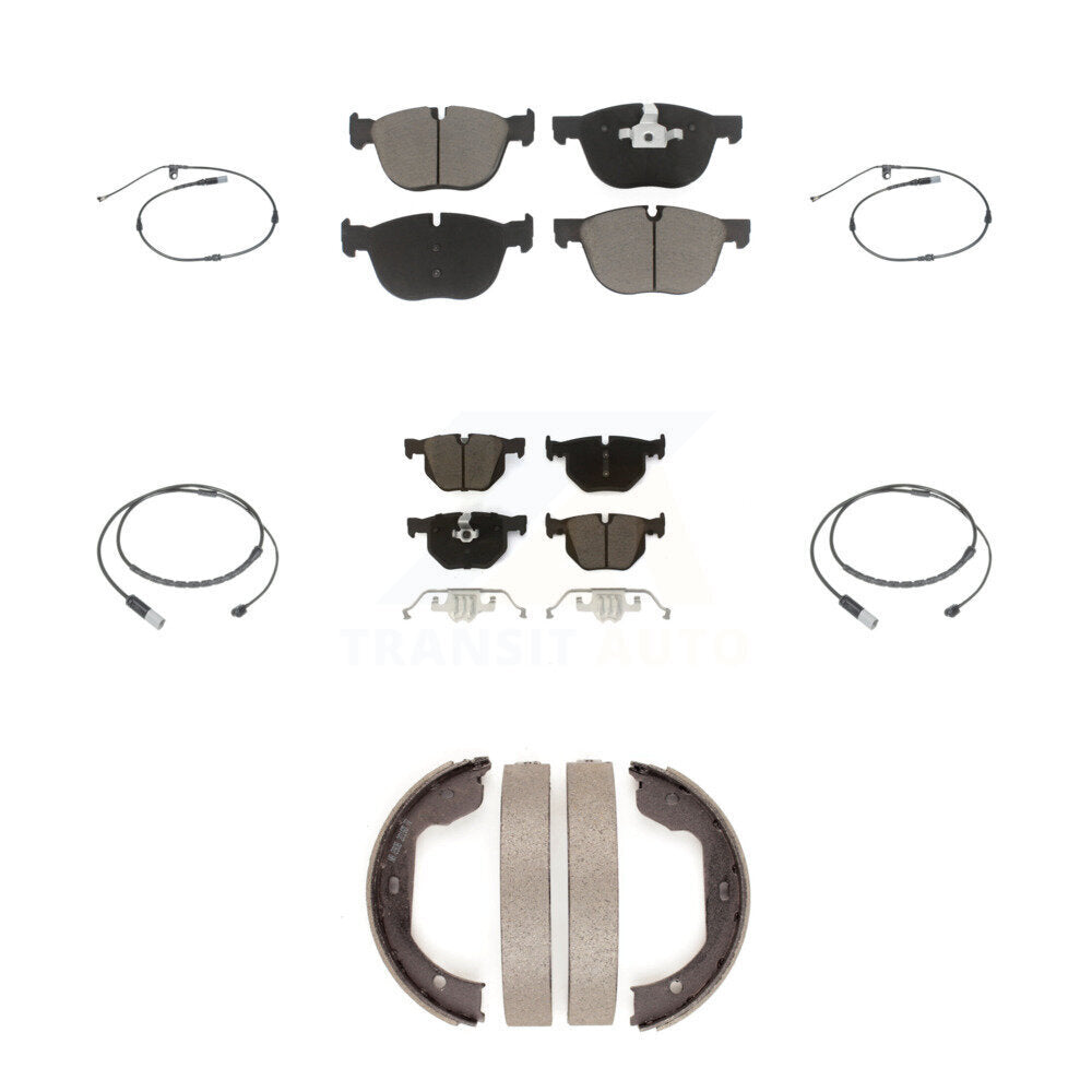 Kit de plaquettes de frein à disque en céramique et capteurs d'usure avant et arrière (7 pièces) pour BMW X5