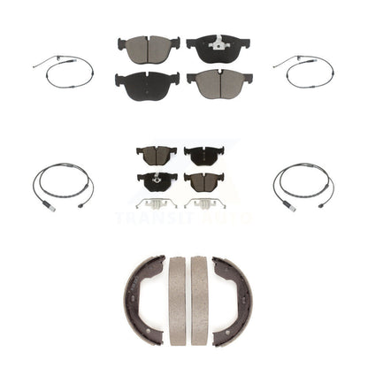 Kit de plaquettes de frein à disque en céramique et capteurs d'usure avant et arrière (7 pièces) pour BMW X5