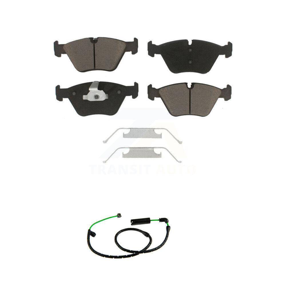 Kit de plaquettes de frein à disque en céramique avant et de capteurs d'usure pour BMW X3 3.0L KCW-101383