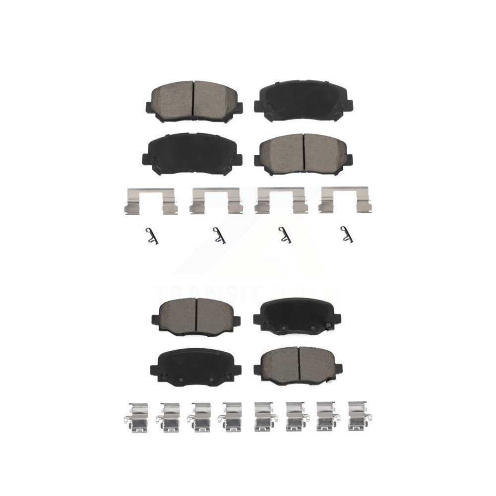 Kit de plaquettes de frein en céramique avant et arrière, pour Jeep Cherokee Chrysler 200 KCX-100011