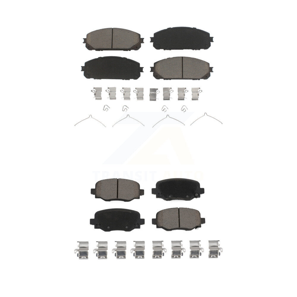 Kit de plaquettes de frein en céramique avant et arrière pour Jeep Cherokee avec étrier à double piston
