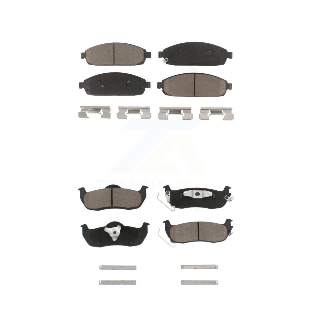Kit de plaquettes de frein en céramique avant et arrière, pour Jeep Grand Cherokee Commander KCX-100032