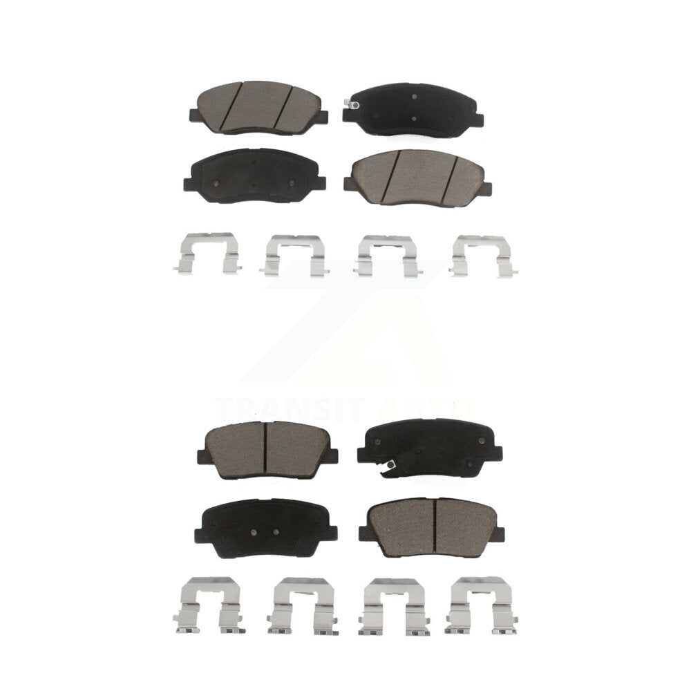 Kit de plaquettes de frein en céramique avant et arrière, pour Kia Sedona Hyundai Entourage Genesis