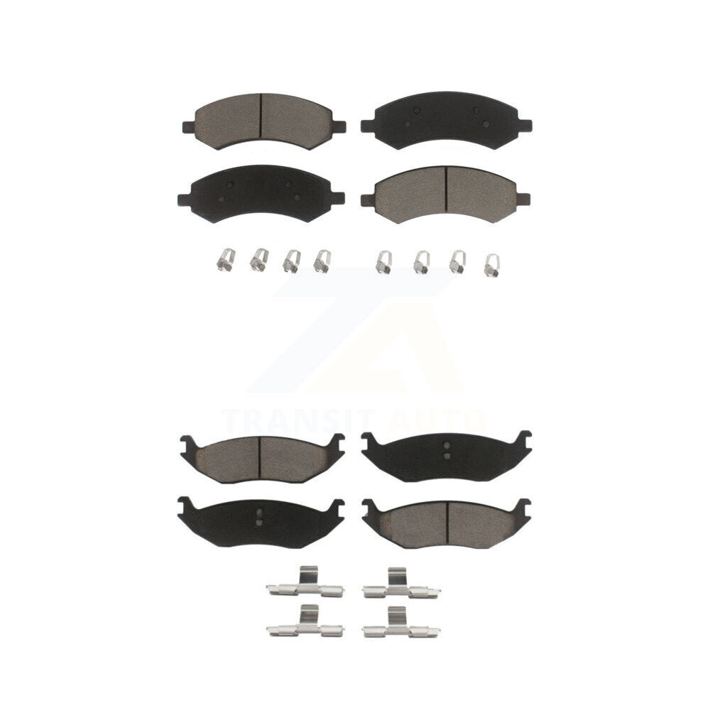 Kit de plaquettes de frein en céramique avant et arrière, pour Ram 1500 Classic Dodge Chrysler Aspen