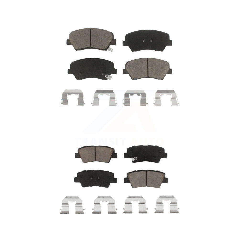 Kit de plaquettes de frein en céramique avant et arrière, pour Hyundai Elantra Accent Kia Rio GT Forte