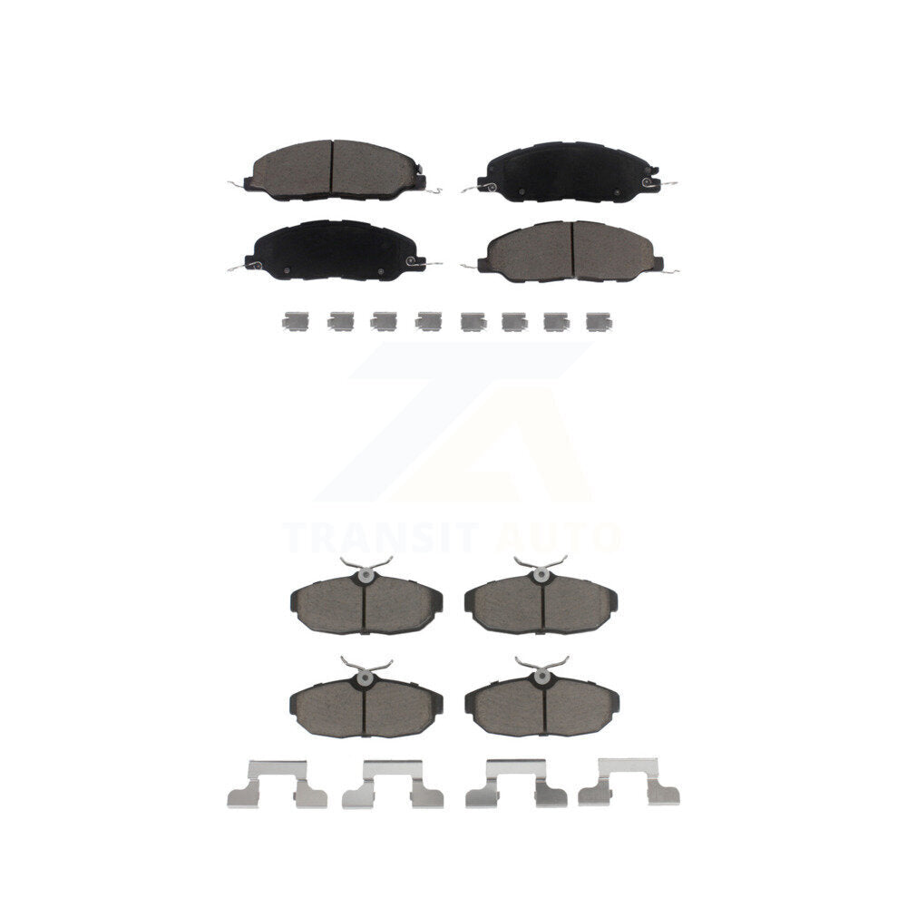Kit de plaquettes de frein en céramique avant et arrière, pour Ford Mustang Avanti KCX-100063