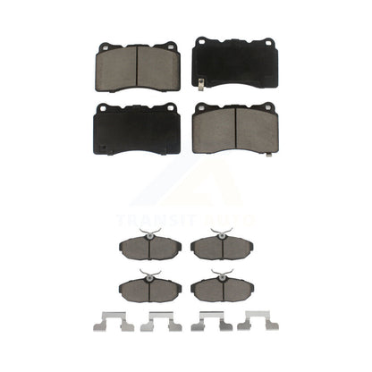 Kit de plaquettes de frein en céramique avant et arrière pour Ford Mustang KCX-100064