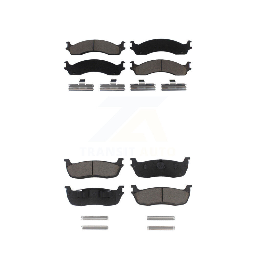 Kit de plaquettes de frein en céramique avant et arrière, pour Ford F-250 HD KCX-100082