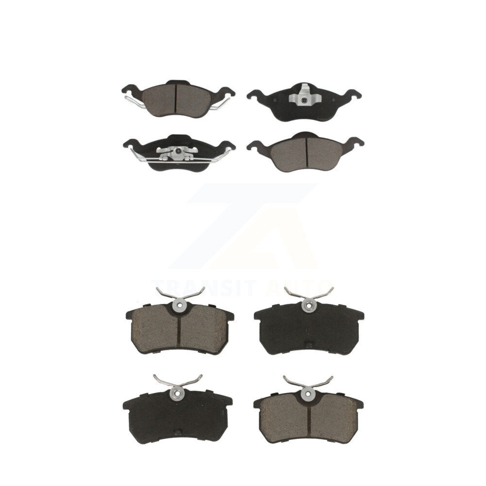 Kit de plaquettes de frein en céramique avant et arrière, pour Ford Focus KCX-100093