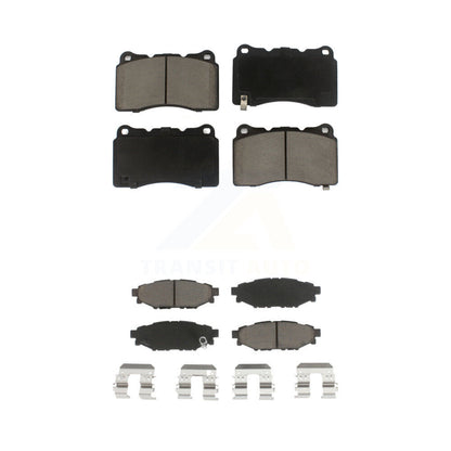 Kit de plaquettes de frein en céramique avant et arrière pour Subaru WRX 2014 avec roues d'usine de 15 pouces