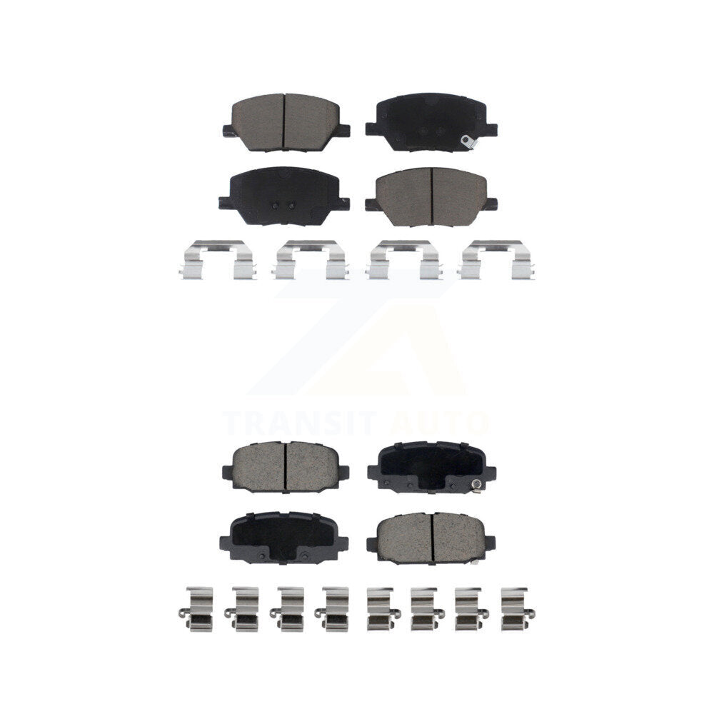 Kit de plaquettes de frein en céramique avant et arrière pour Jeep Compass 2018 – 2023 KCX-100115