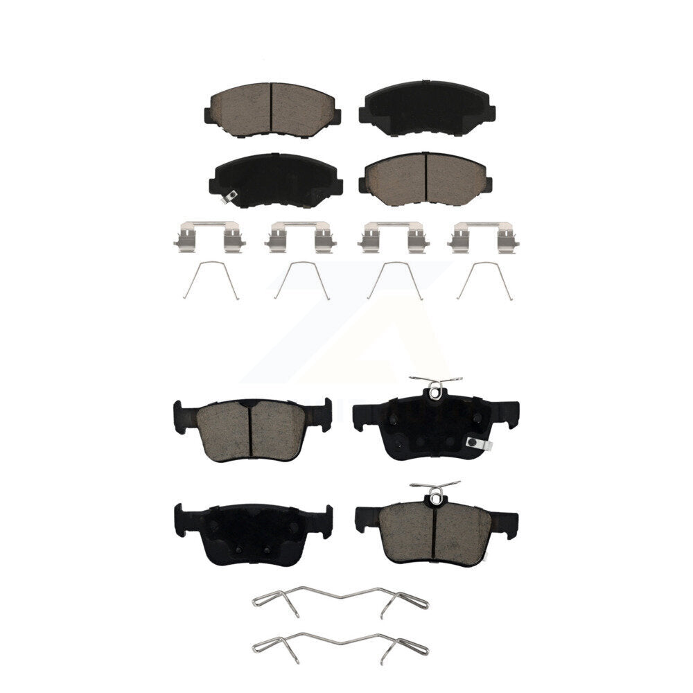 Kit de plaquettes de frein en céramique avant et arrière, pour Honda Civic KCX-100129