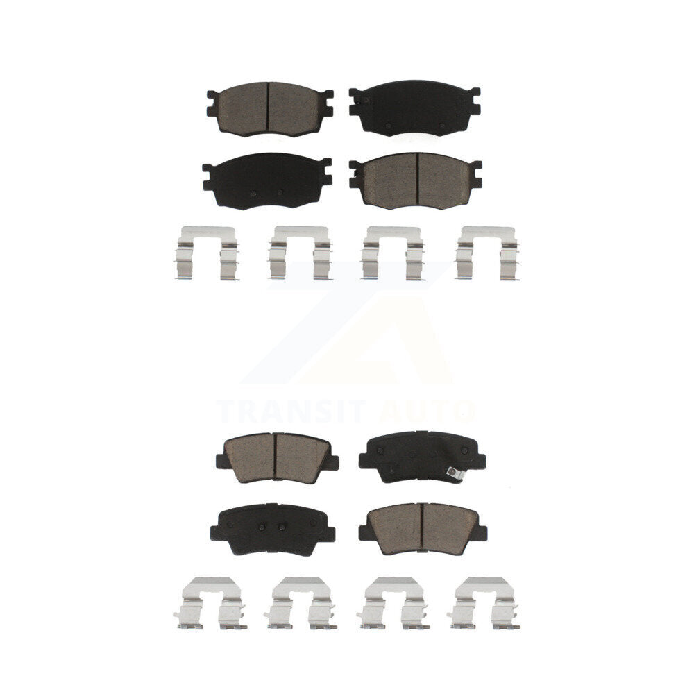 Kit de plaquettes de frein en céramique avant et arrière pour Hyundai Accent 2011 KCX-100152