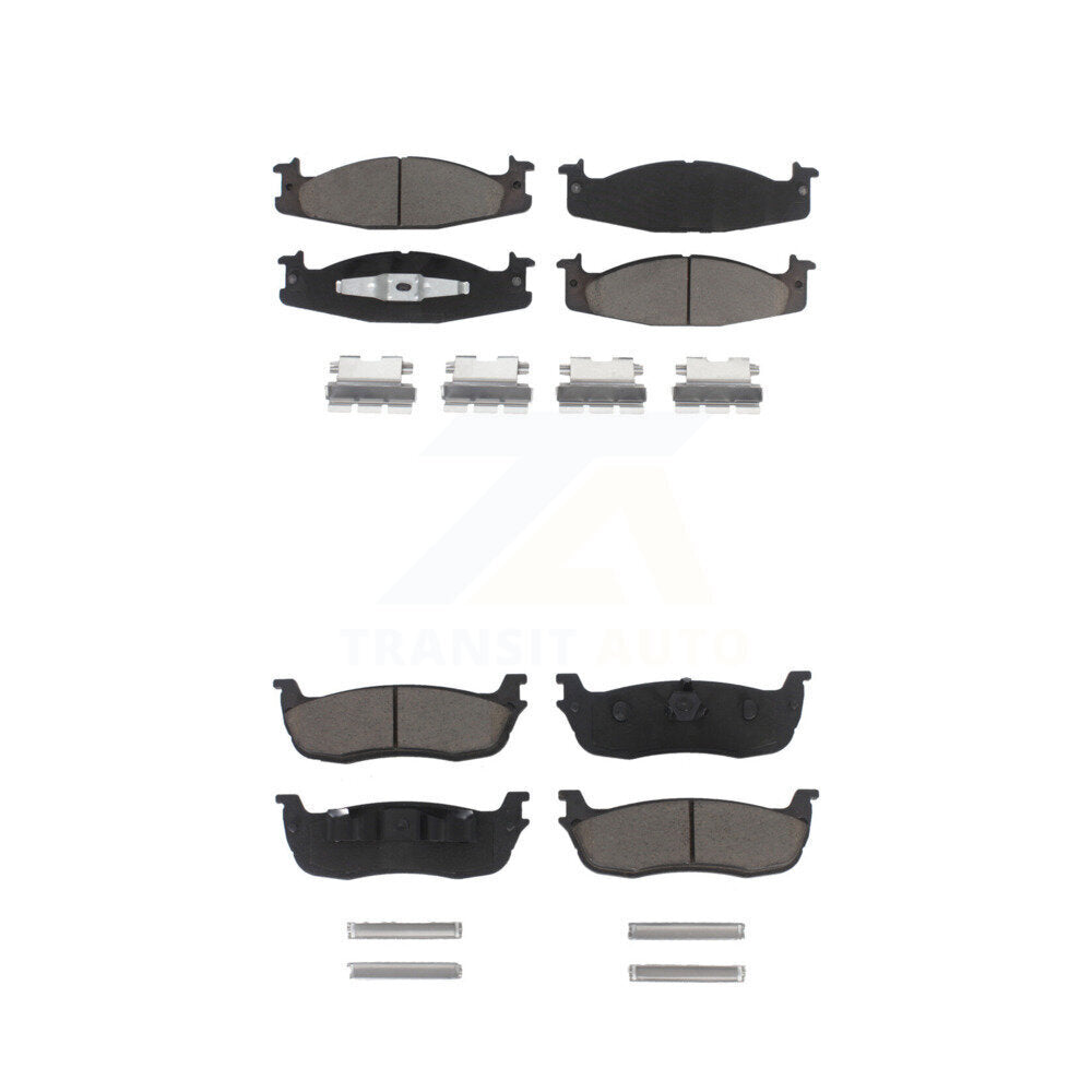 Kit de plaquettes de frein en céramique avant et arrière pour Ford F-150 1996 KCX-100171