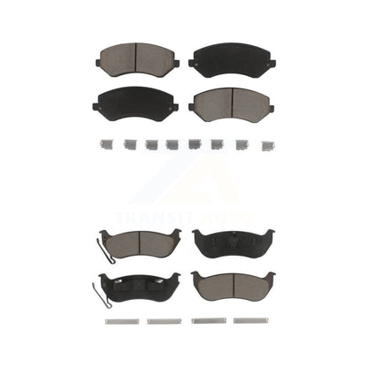 Kit de plaquettes de frein en céramique avant et arrière pour Jeep Liberty 2003-2007 KCX-100183