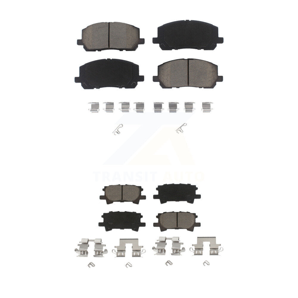Kit de plaquettes de frein en céramique avant et arrière, pour Toyota Highlander KCX-100197