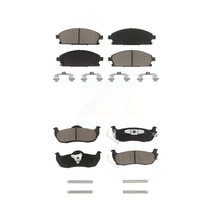 Kit de plaquettes de frein en céramique avant et arrière pour Nissan Pathfinder 2004 KCX-100200