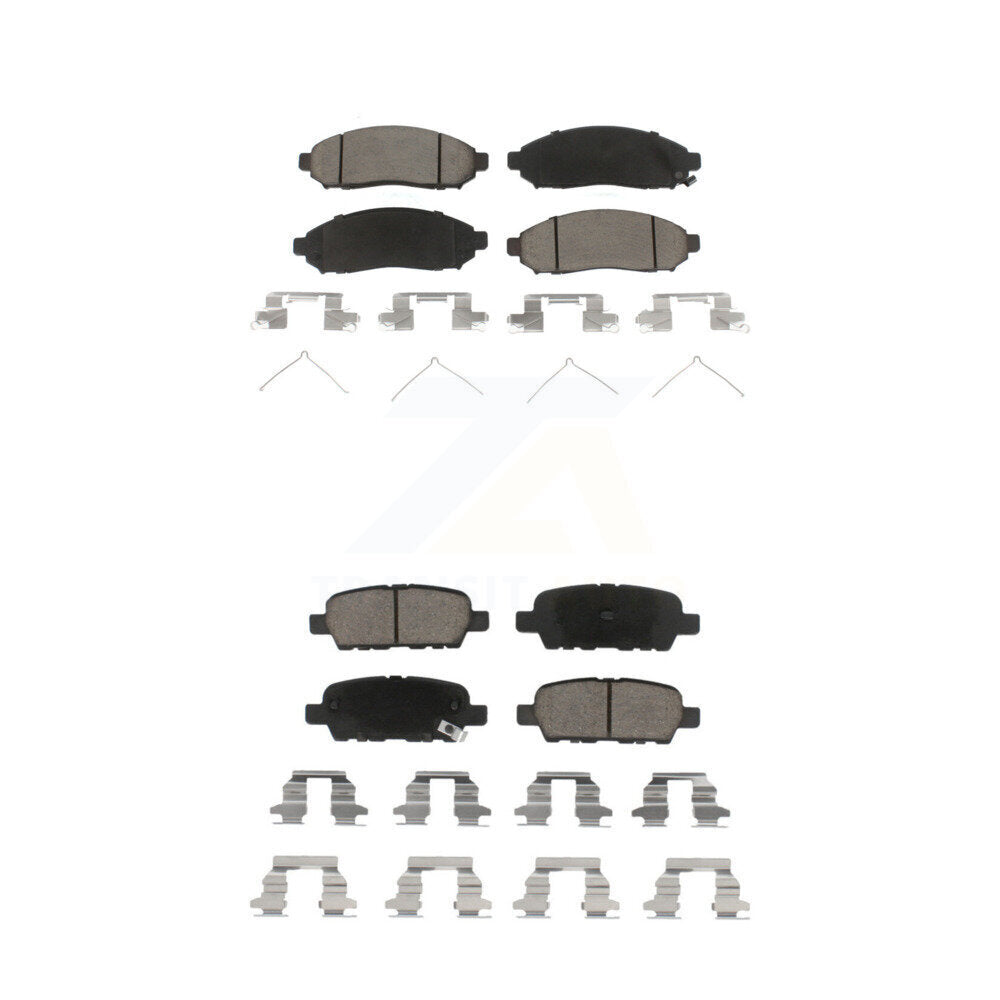 Kit de plaquettes de frein en céramique avant et arrière pour Nissan LEAF KCX-100212