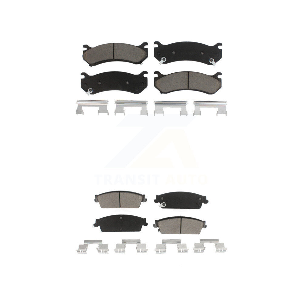 Kit de plaquettes de frein en céramique avant et arrière, pour freins arrière à disque Chevrolet Silverado 1500