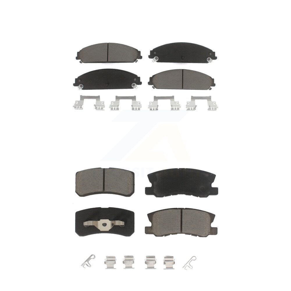 Kit de plaquettes de frein en céramique avant et arrière, pour Dodge Caliber SRT-4 2008 – 2009 KCX-100226