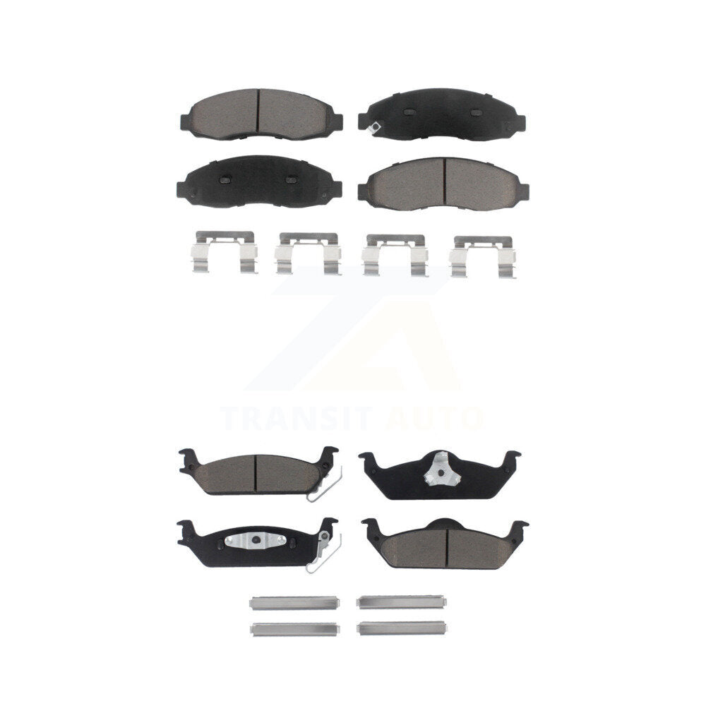 Kit de plaquettes de frein en céramique avant et arrière pour Dodge Dakota 2003-2004 KCX-100230