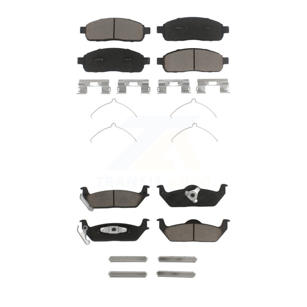 Kit de plaquettes de frein en céramique avant et arrière, pour Ford F-150 Lincoln Mark LT KCX-100231