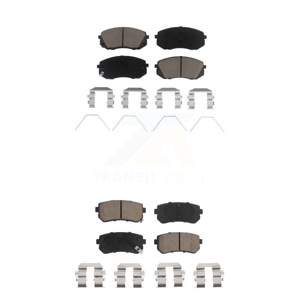Kit de plaquettes de frein en céramique avant et arrière, pour Kia Optima avec stationnement manuel KCX-100245