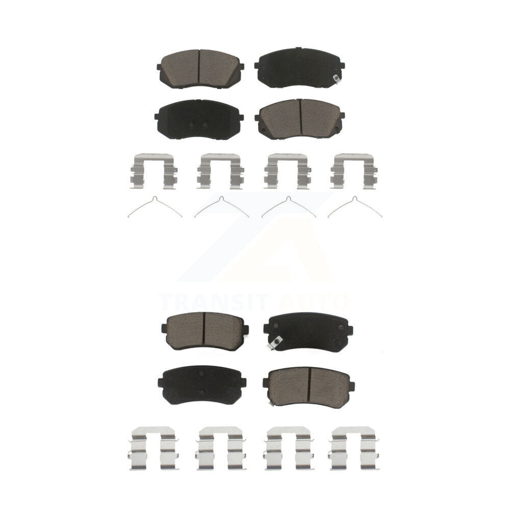 Kit de plaquettes de frein en céramique avant et arrière, pour Hyundai Sonata 16, avec stationnement manuel