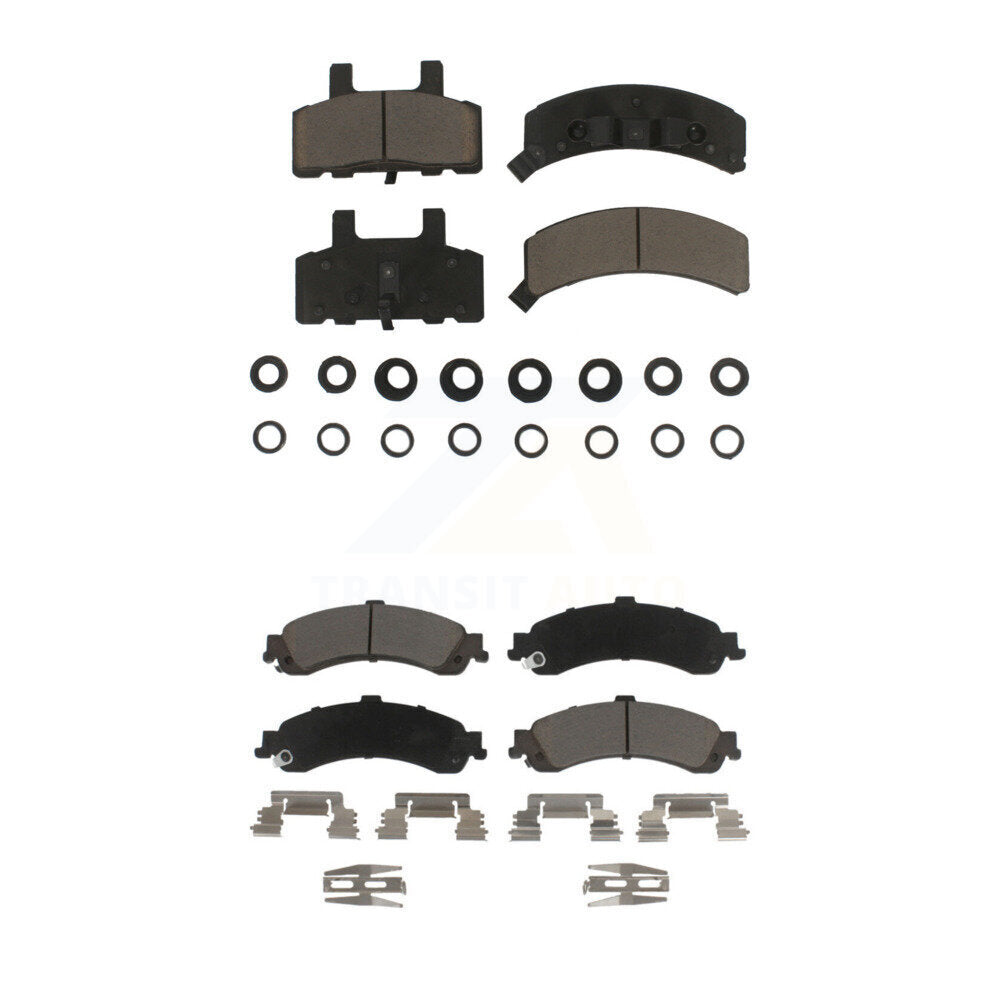 Kit de plaquettes de frein en céramique avant et arrière pour GMC Yukon 2000 avec étrier à double piston