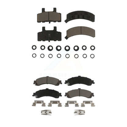 Kit de plaquettes de frein en céramique avant et arrière pour GMC Yukon 2000 avec étrier à double piston