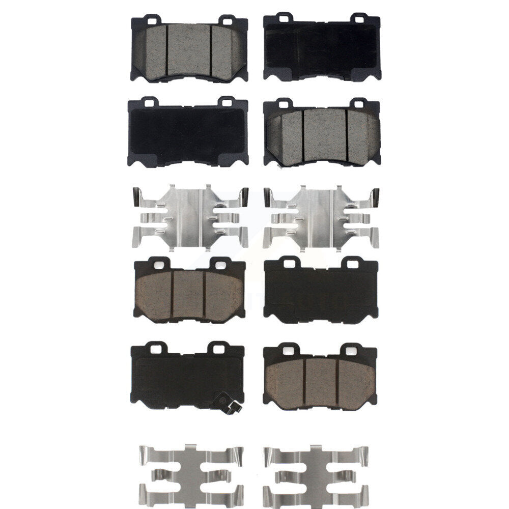 Kit de plaquettes de frein en céramique avant et arrière, pour INFINITI G37 FX50 KCX-100282