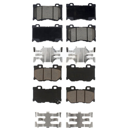 Kit de plaquettes de frein en céramique avant et arrière, pour INFINITI G37 FX50 KCX-100282