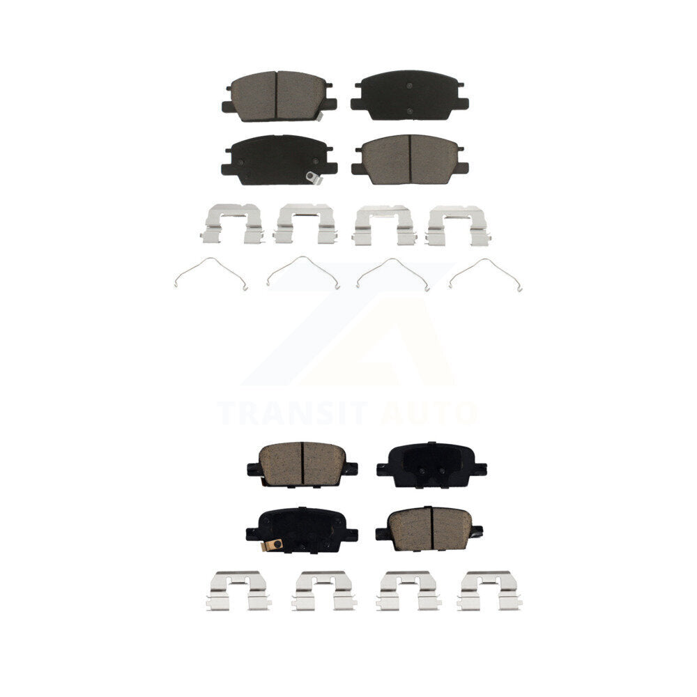 Kit de plaquettes de frein en céramique avant et arrière, pour Chevrolet Malibu avec stationnement manuel