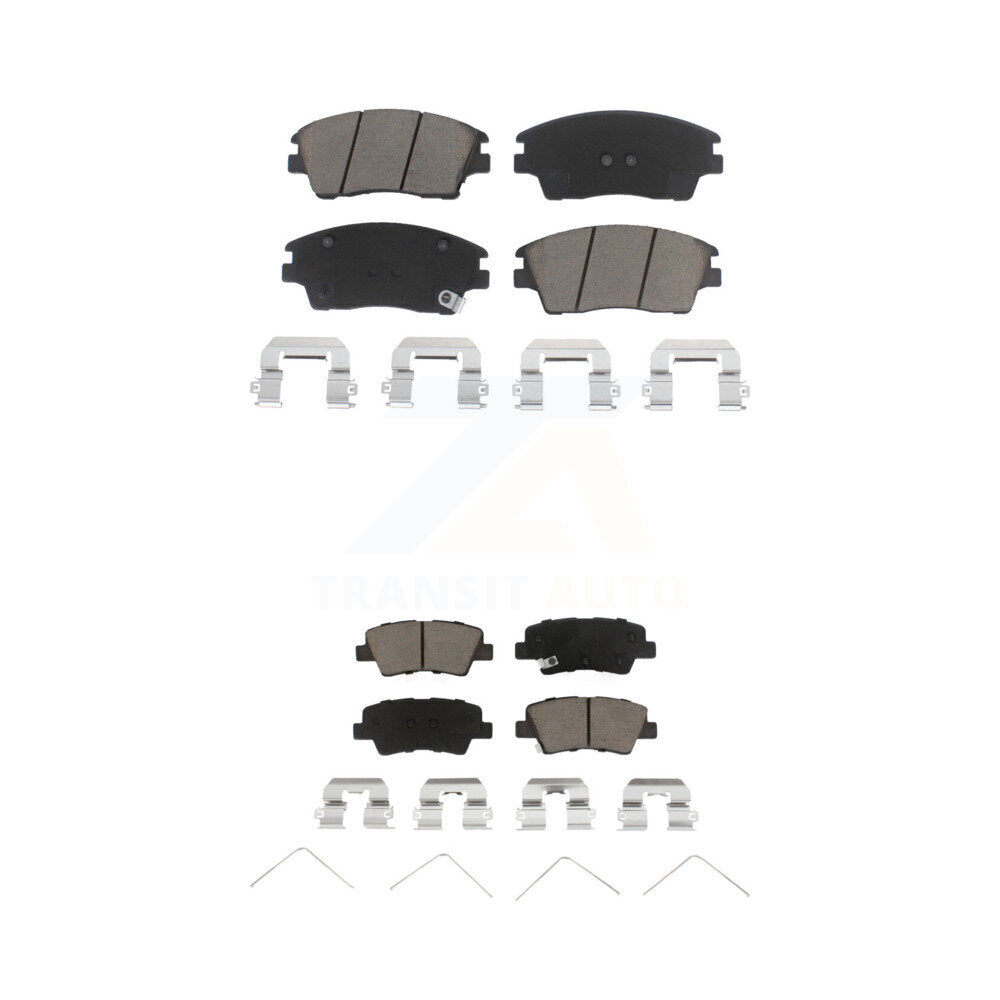 Kit de plaquettes de frein en céramique avant et arrière, pour Hyundai Elantra 1,6 l 2017 – 2020 KCX-100366