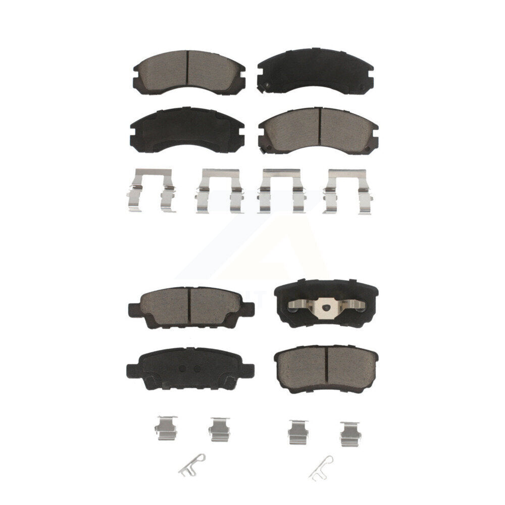Kit de plaquettes de frein en céramique avant et arrière, pour Mitsubishi Outlander 2005 – 2006 KCX-100370