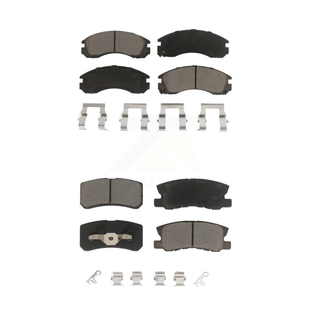 Kit de plaquettes de frein en céramique avant et arrière, pour Mitsubishi Lancer KCX-100371