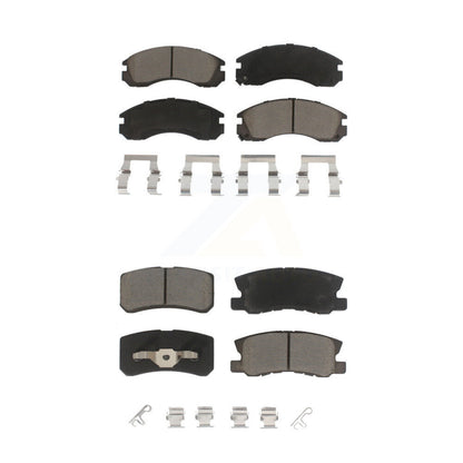 Kit de plaquettes de frein en céramique avant et arrière, pour Mitsubishi Lancer KCX-100371
