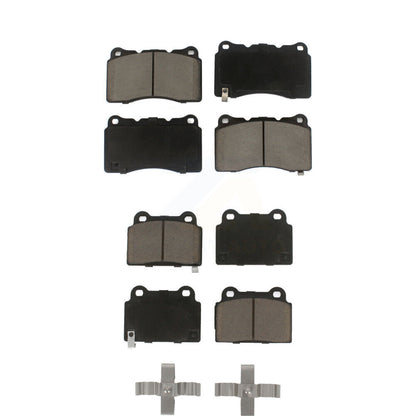 Kit de plaquettes de frein en céramique avant et arrière, pour Mitsubishi Lancer KCX-100373