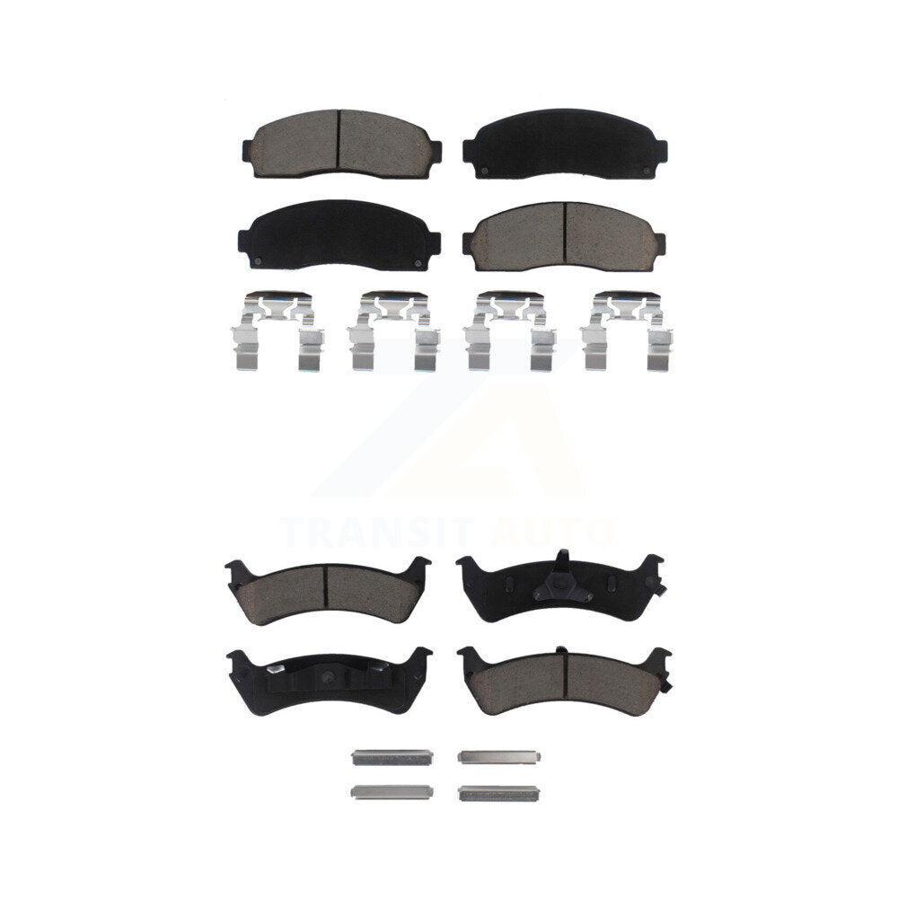Kit de plaquettes de frein en céramique avant et arrière pour Ford Explorer Sport 2001 KCX-100380
