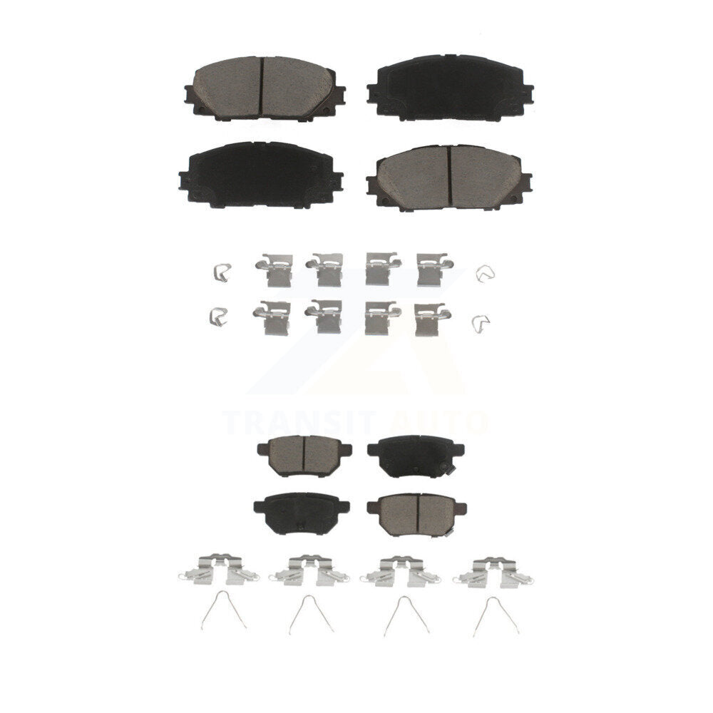 Kit de plaquettes de frein en céramique avant et arrière, pour Toyota Yaris KCX-100382