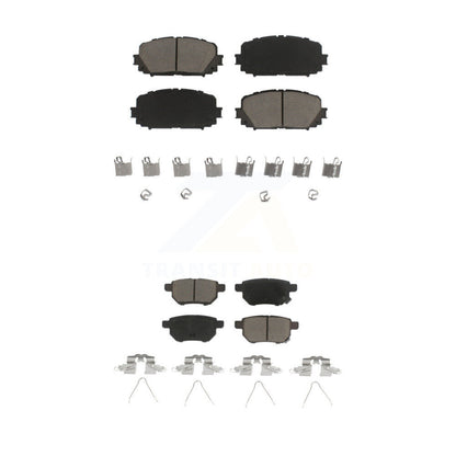 Kit de plaquettes de frein en céramique avant et arrière, pour Toyota Yaris KCX-100383