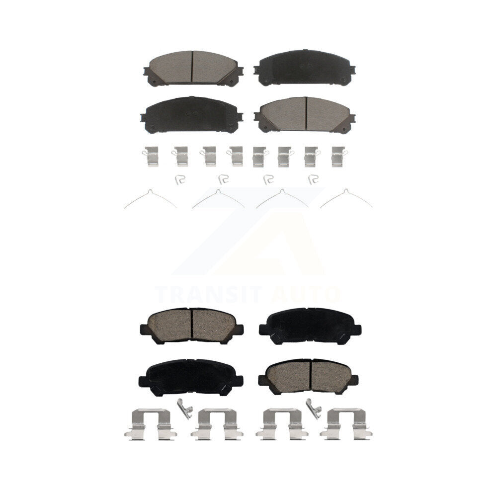 Kit de plaquettes de frein en céramique avant et arrière, pour Toyota Highlander KCX-100384