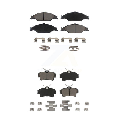 Kit de plaquettes de frein en céramique avant et arrière pour Ford Mustang KCX-100387