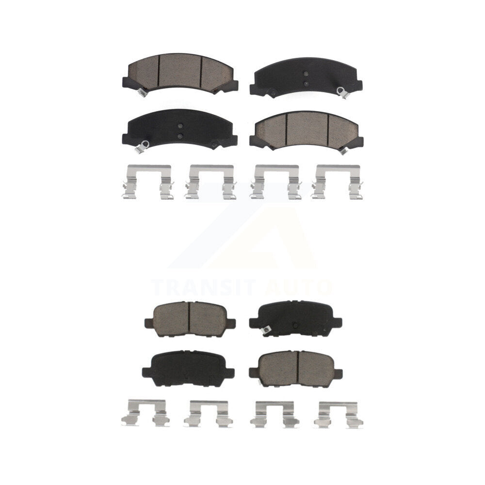 Kit de plaquettes de frein en céramique avant et arrière, pour Chevrolet Impala Limited KCX-100398