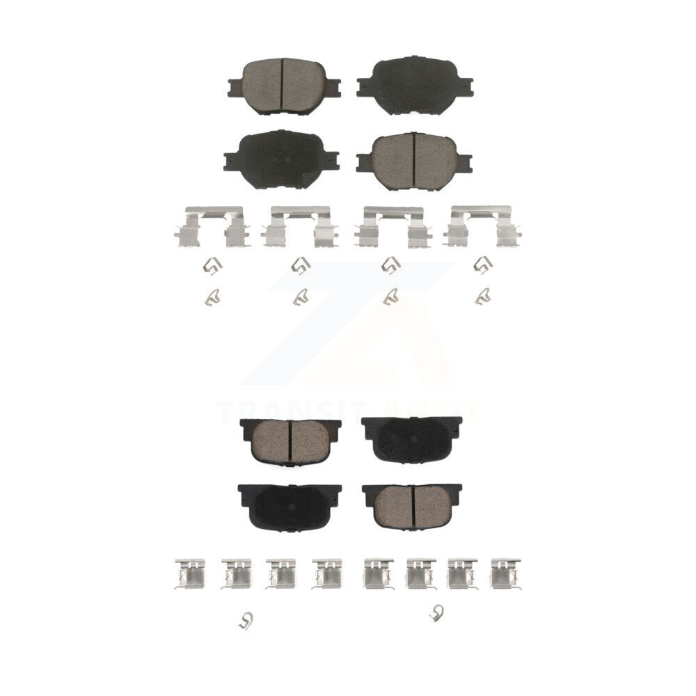 Kit de plaquettes de frein en céramique avant et arrière pour Scion tC 2005-2010 KCX-100401
