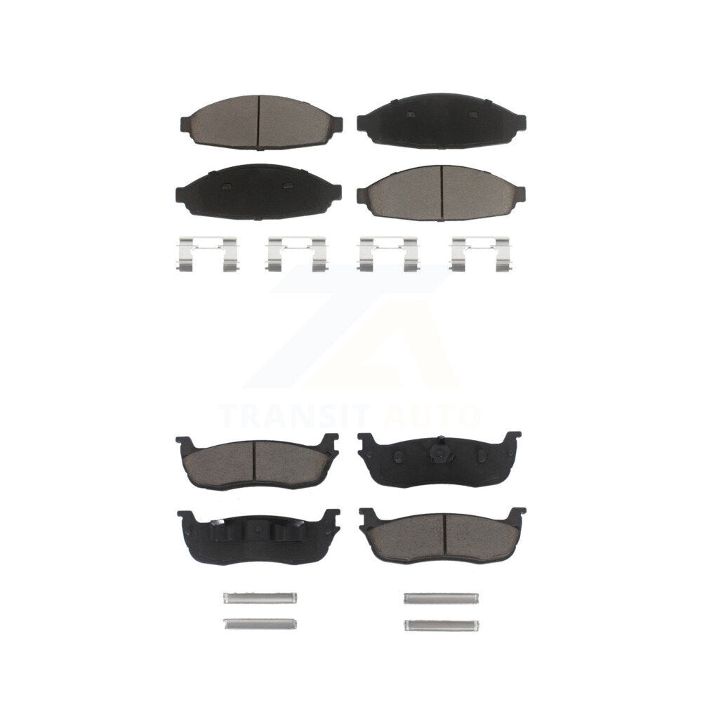 Kit de plaquettes de frein en céramique avant et arrière, pour limousine Lincoln Town Car 2003 – 2010