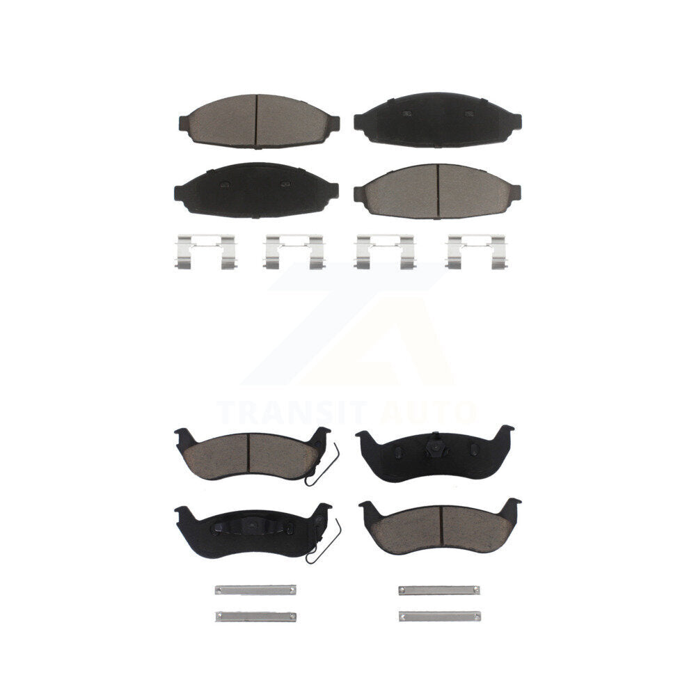 Kit de plaquettes de frein en céramique avant et arrière, pour Ford Crown Victoria Lincoln Town Car Gran
