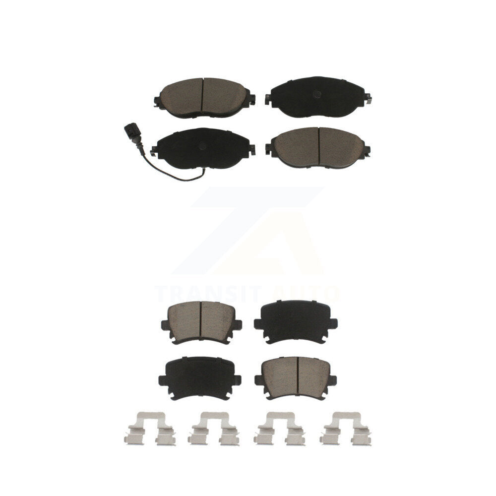 Kit de plaquettes de frein en céramique avant et arrière, pour Volkswagen GTI CC KCX-100414